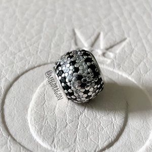 Retired Pandora Striped Pavé Lights Charm - see desc